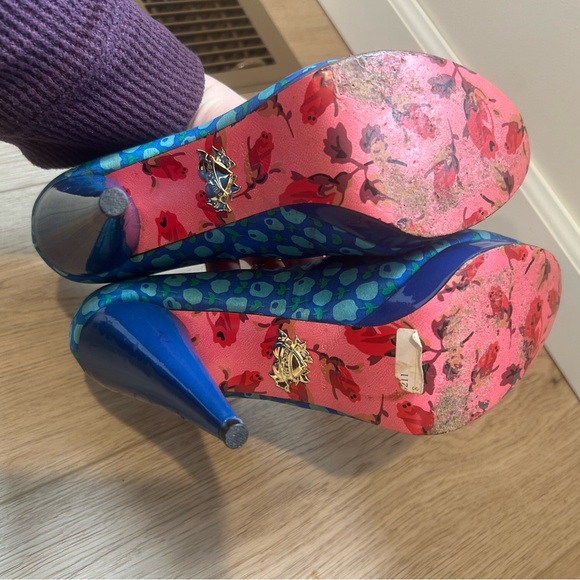 Betsey Johnson Vero Cuoio Womens Platform Size 8.5 Event Prom HOCO Bratcore Y2K - Picture 9 of 15